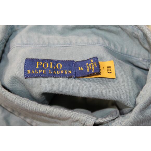 Polo Ralph Lauren tie-dye cotton Button shirt Womens 16 - Picture 5 of 6